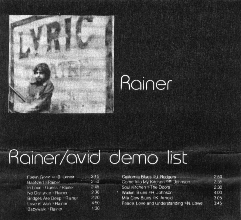 Rainer Avid Demo List